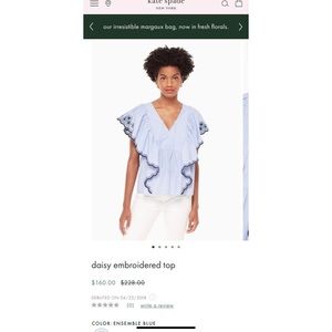 Kate spade daisy embroidered top